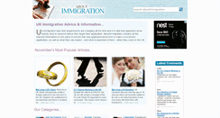 Desktop Screenshot of aboutimmigration.co.uk