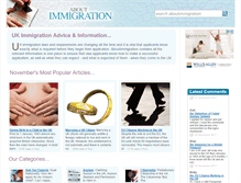 Tablet Screenshot of aboutimmigration.co.uk